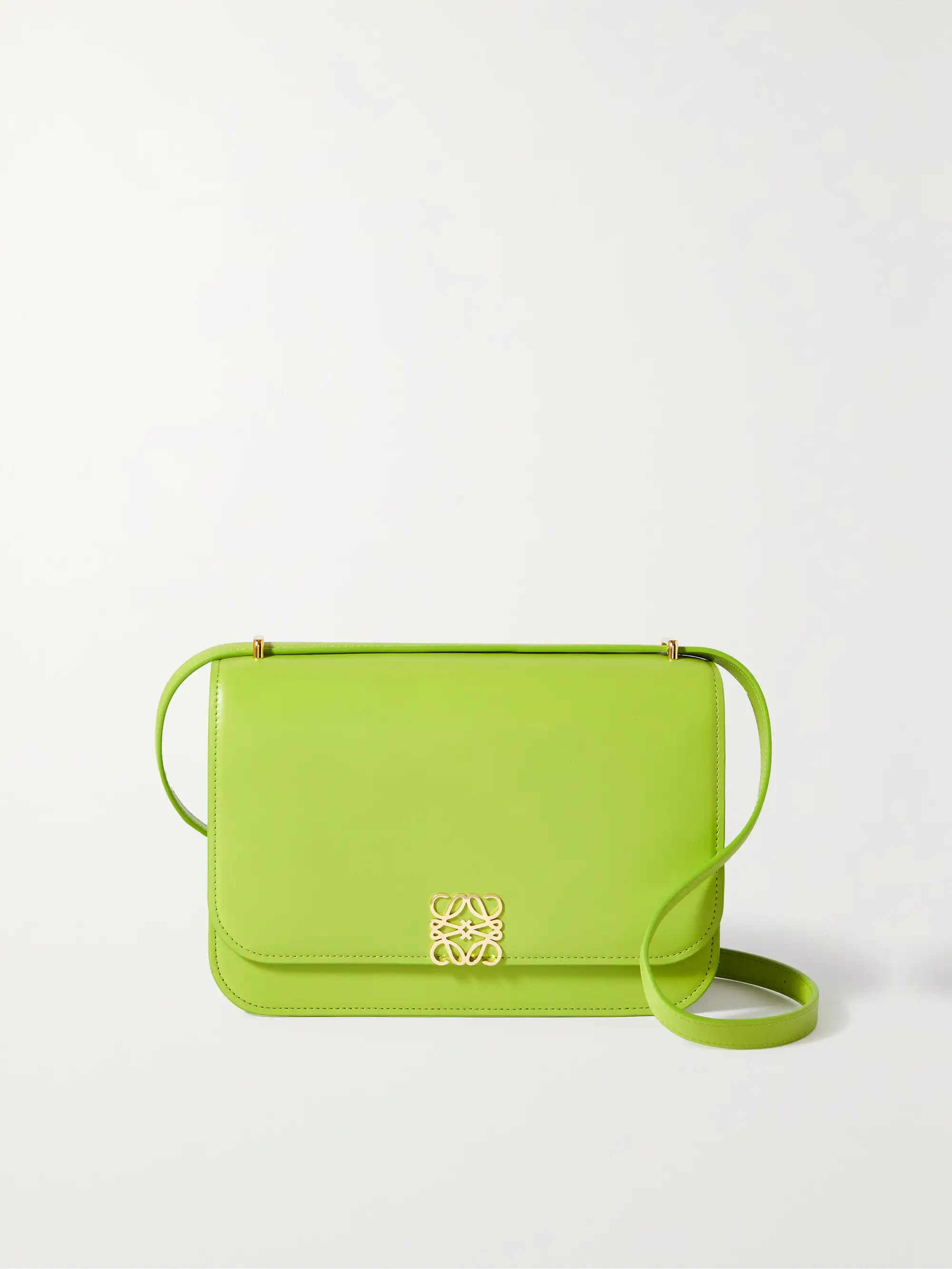 Grün Goya Schultertasche aus Leder | LOEWE | NET-A-PORTER | NET-A-PORTER (UK & EU)