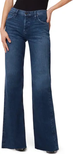 Rose High Waisted Raw Hem Wide Leg Jeans | Nordstrom