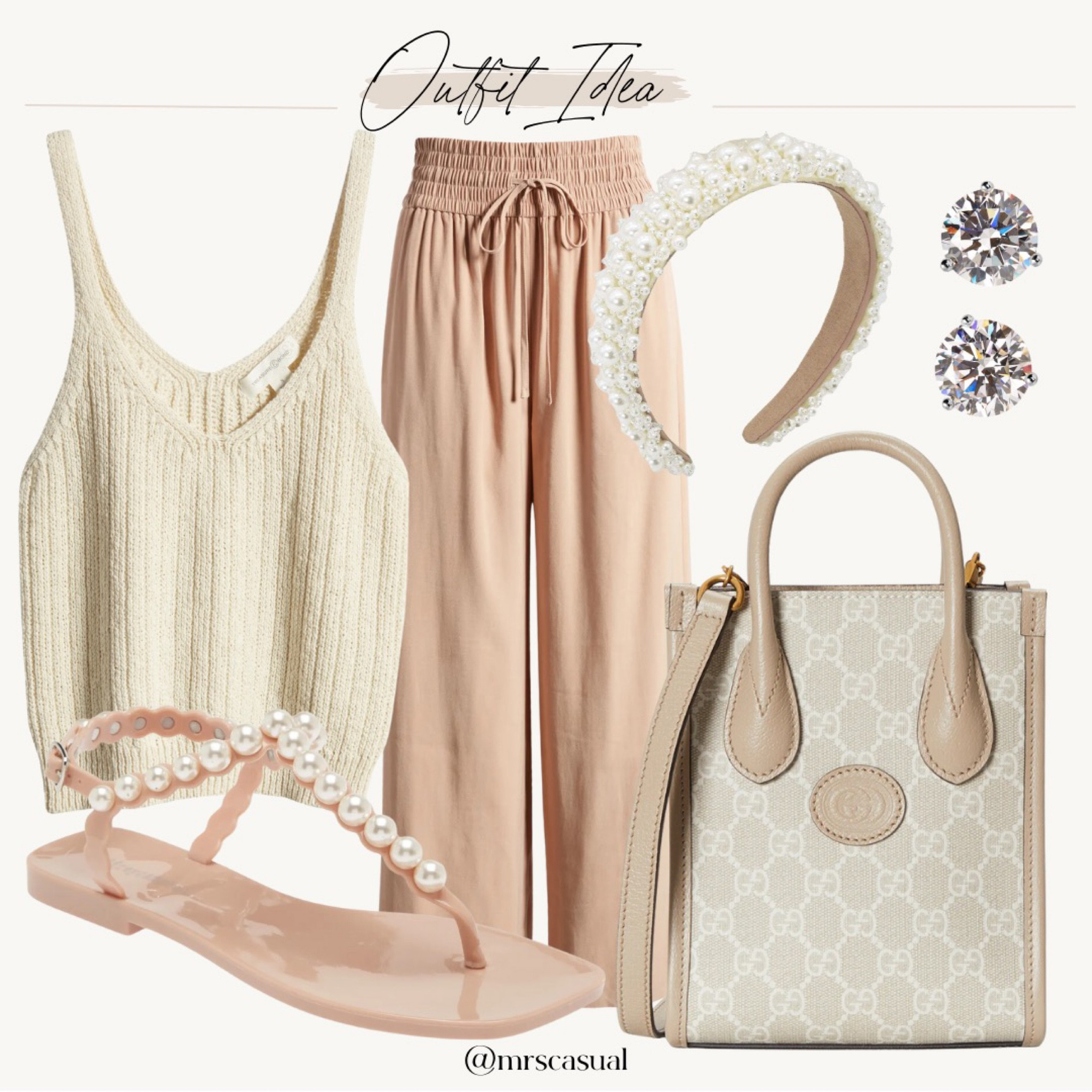 Neutral wide leg pants outfit idea 

#LTKunder50 #LTKFind #LTKunder100