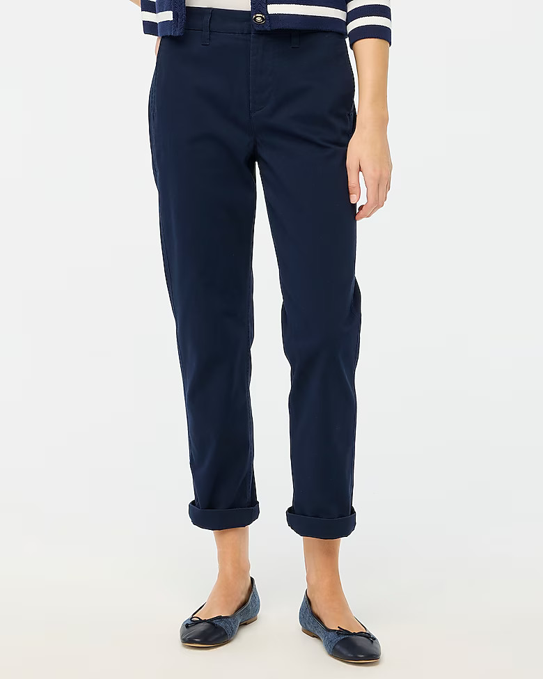 High-rise girlfriend chino pant | J.Crew Factory