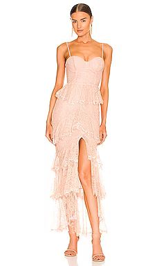 MAJORELLE Zelda Fitz Gown in Nude from Revolve.com | Revolve Clothing (Global)