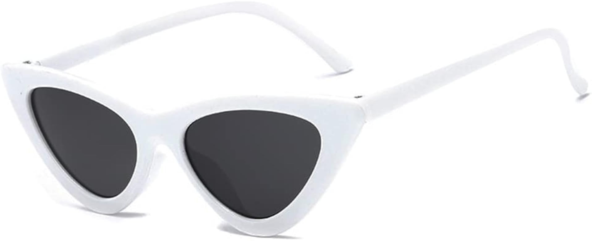 WZWLKJ Retro Vintage Narrow Cat Eye Sunglasses for Women Clout Goggles women sunglasses for Holid... | Amazon (US)