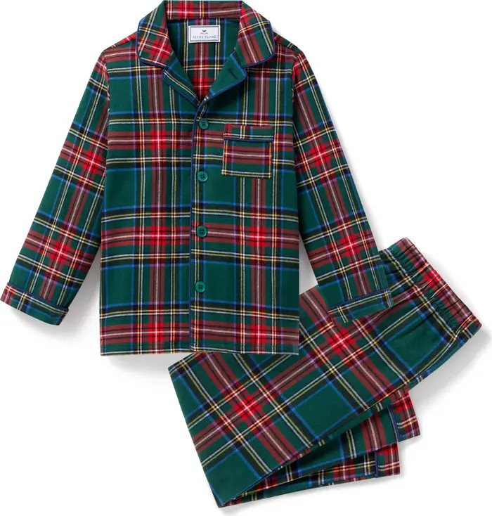 Petite Plume Kids' 2-Piece Kensington Tartan Pajamas | Nordstrom | Nordstrom