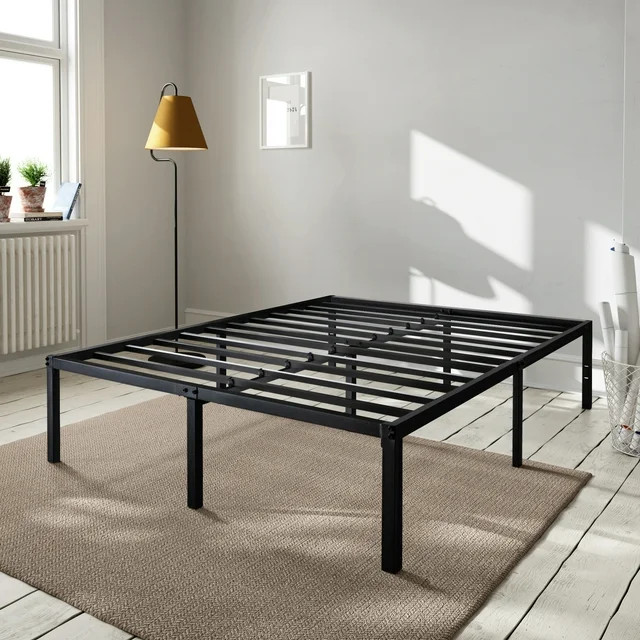 Amolife Heavy Duty Full Size Metal Platform Bed Frame with 16.5'' Large Under Bed Storage Space -... | Walmart (US)