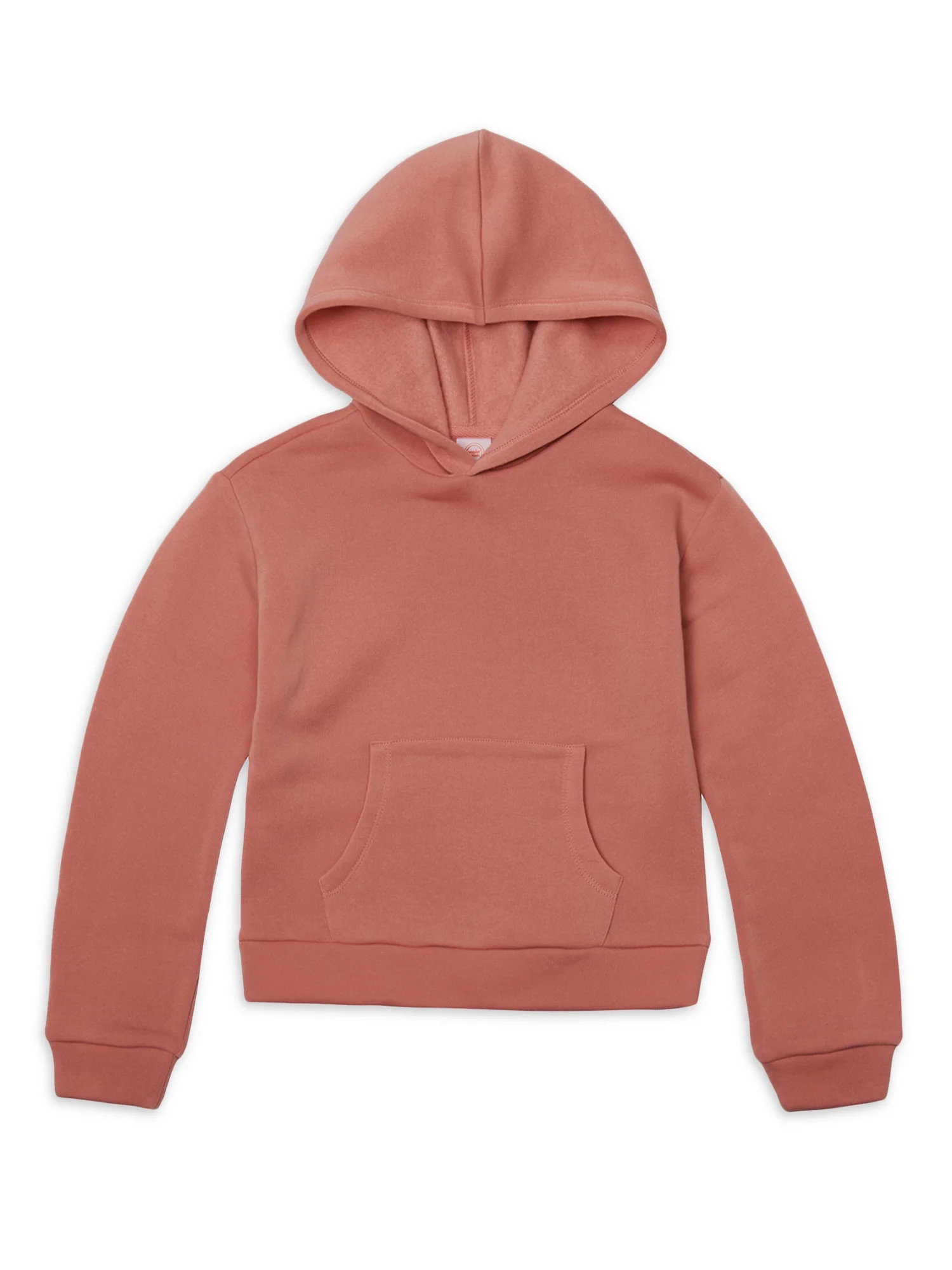 Wonder Nation Girls Fleece Hoodie with Long Sleeves, Sizes 4-18 & Plus - Walmart.com | Walmart (US)