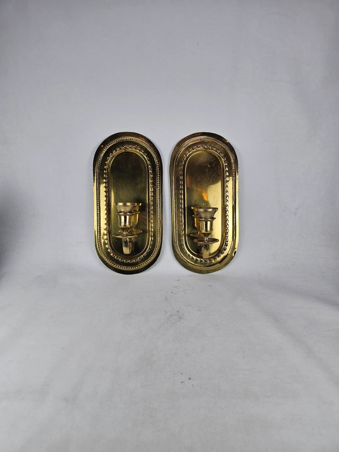 Mid-century Scandinavian Brass Wall Sconce - Vintage Norwegian Pair Candle Holder - Etsy | Etsy (Global)