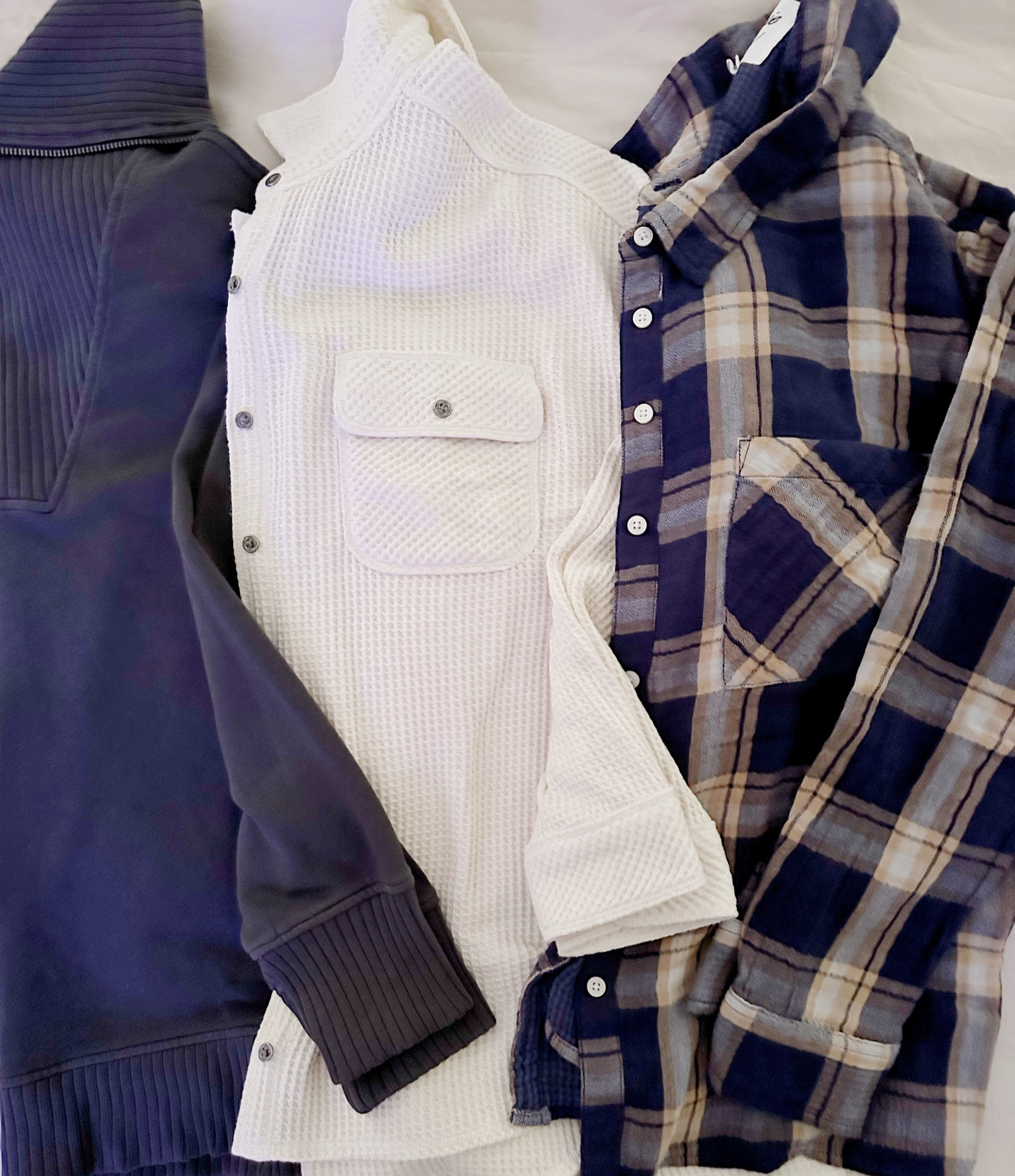 Aerie did it again these tops and then matching bottoms are all so good. They are all oversized I’m normally a L got a S and M they are on sale some too 

#aerie #thermal #waffleknit #flannel #aeriesale 

#LTKSeasonal #LTKstyletip #LTKsalealert