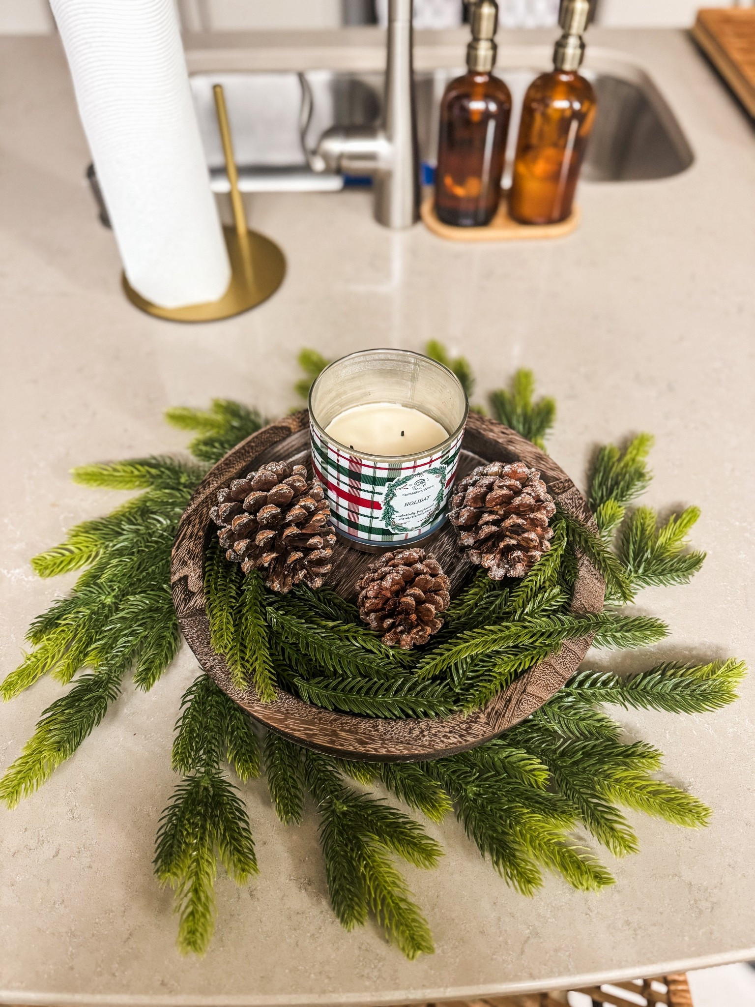 Winter holiday table top decor idea

#LTKSeasonal #LTKHoliday #LTKHome