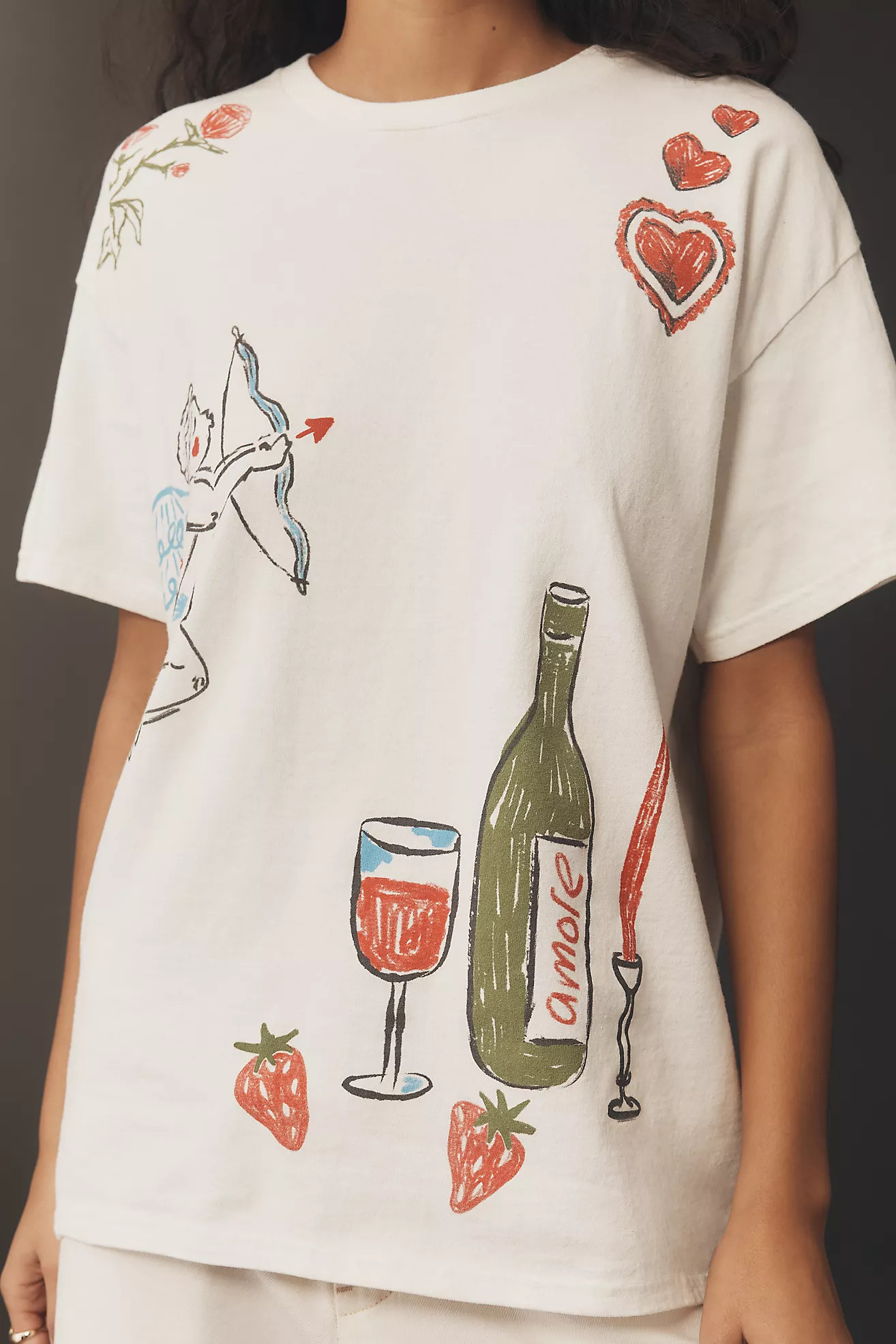 By Anthropologie Valentine Boxy Tee | Anthropologie (US)
