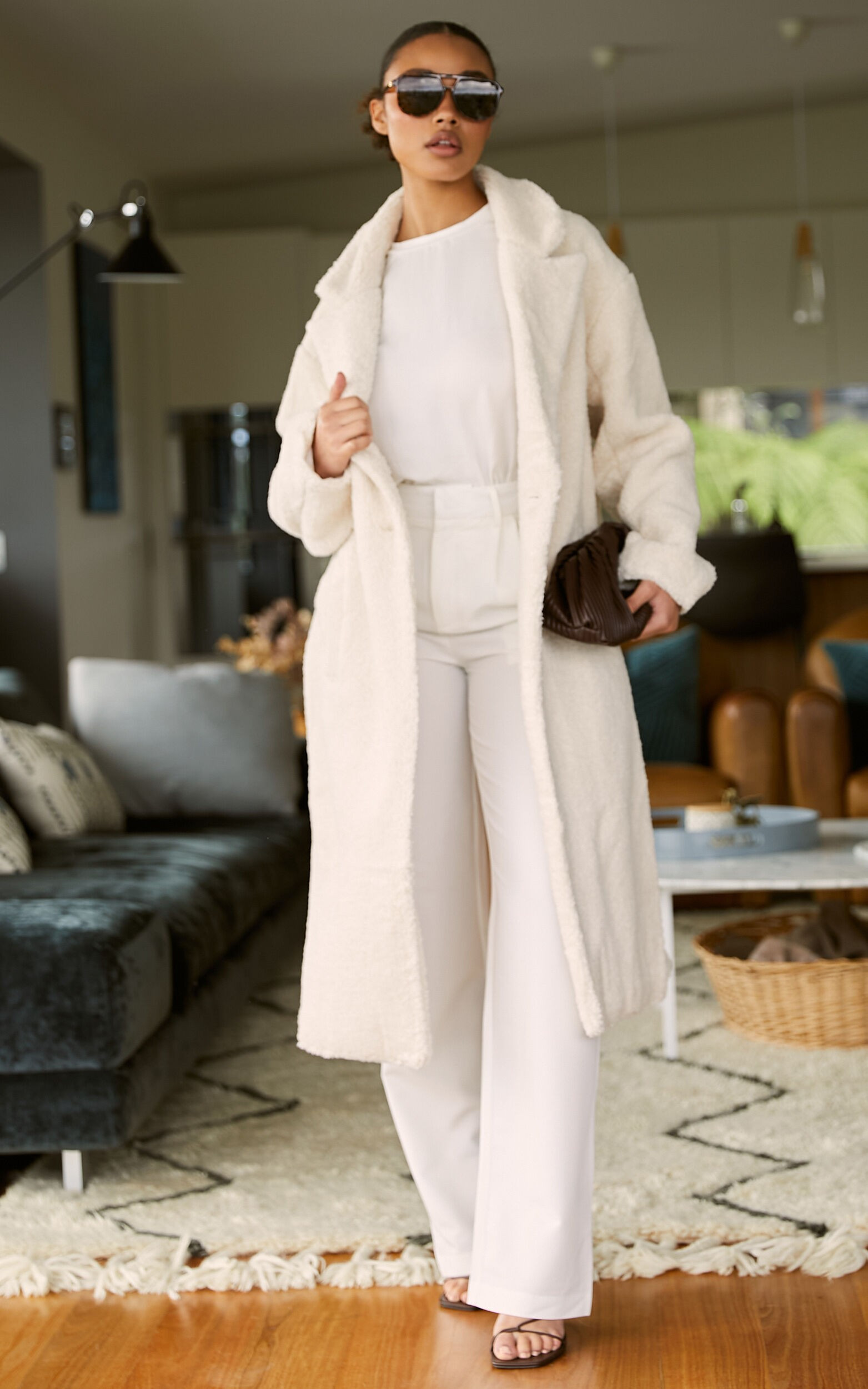 Cielito longline COATIGAN in Cream | Showpo | Showpo - deactived