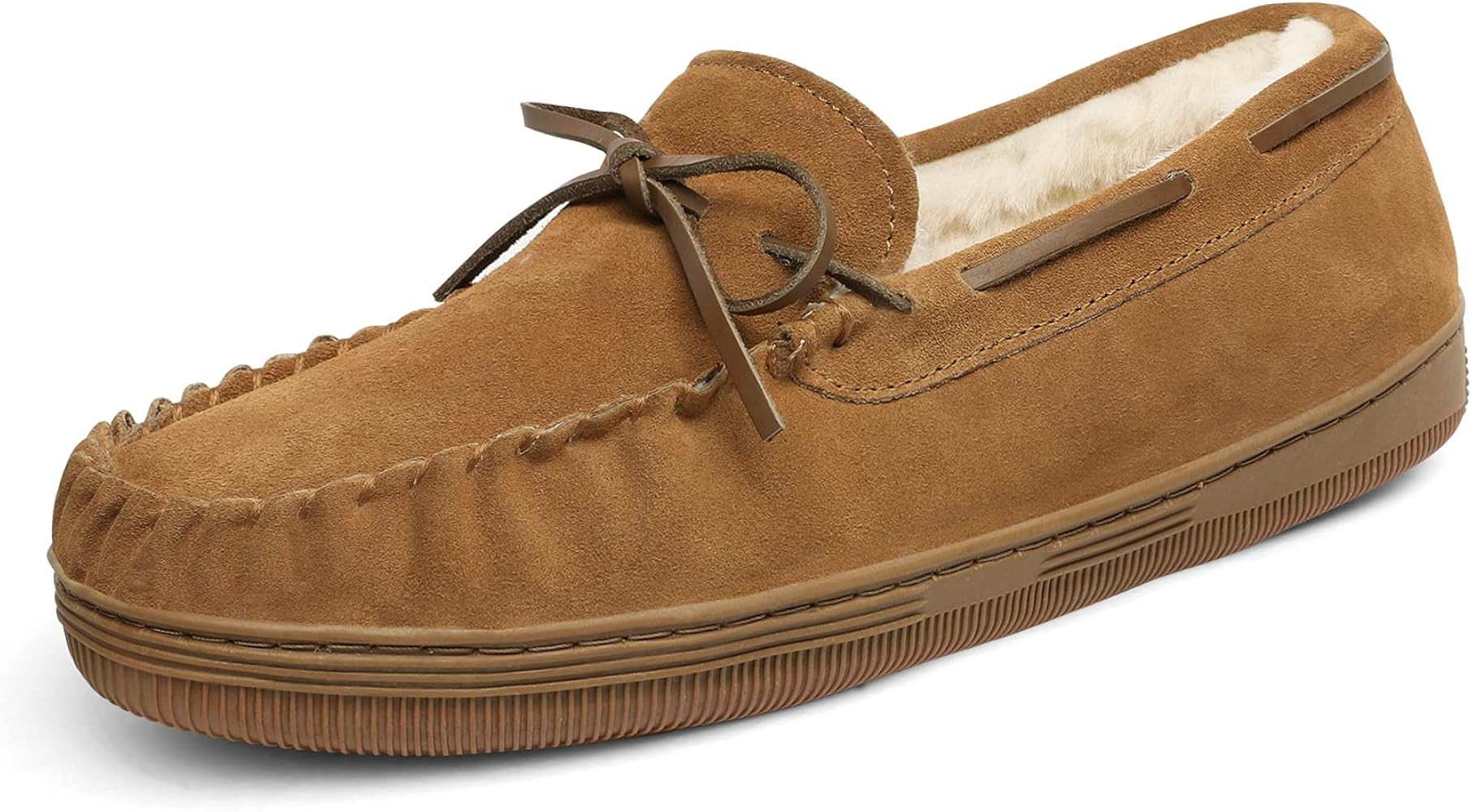 DREAM PAIRS Men's Moccasin Slippers Fuzzy Plush House Shoes Indoor Outdoor Fleece Lining Loafers | Amazon (US)