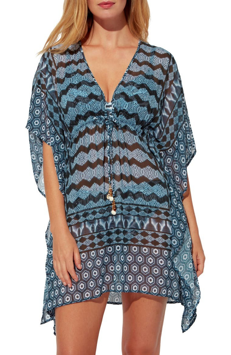 Island Time Chiffon Cover-Up Caftan | Nordstrom