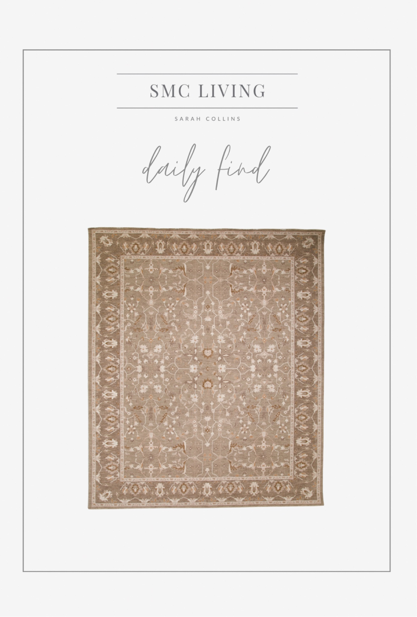 Daily find 🤩

#arearug
#brownarearug
#patternedarearug
#neutralrug
#neutralarearug


#LTKhome