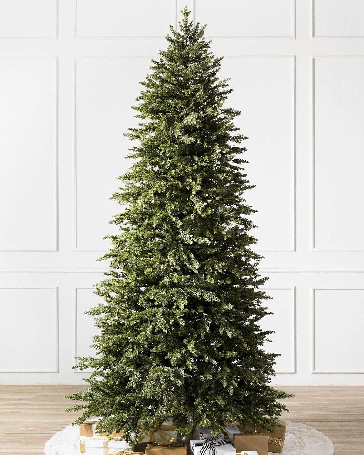 Amazon.com: Balsam Hill 7ft Premium Unlit Artificial Christmas Tree Silverado Slim with Storage B... | Amazon (US)