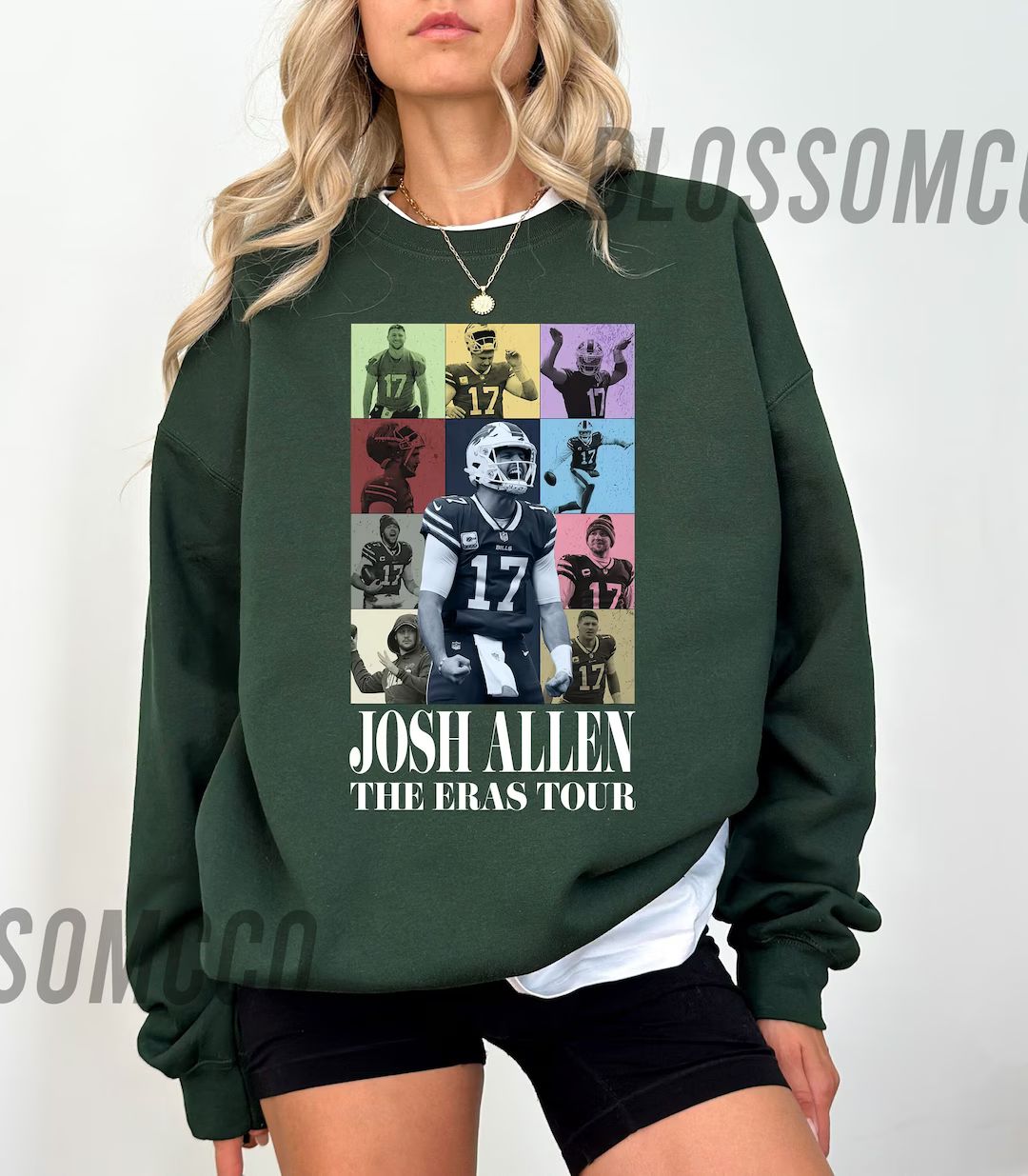 Josh Allen The Eras Tour Sweatshirt, Josh Allen Sweatshirt, America Football Fan Gift, Josh Allen... | Etsy (US)