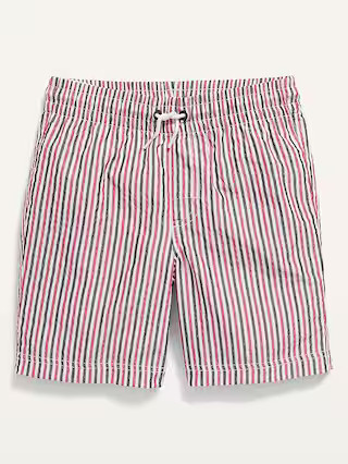 Textured Seersucker Matching Stripe Swim Trunks for Boys | Old Navy (US)