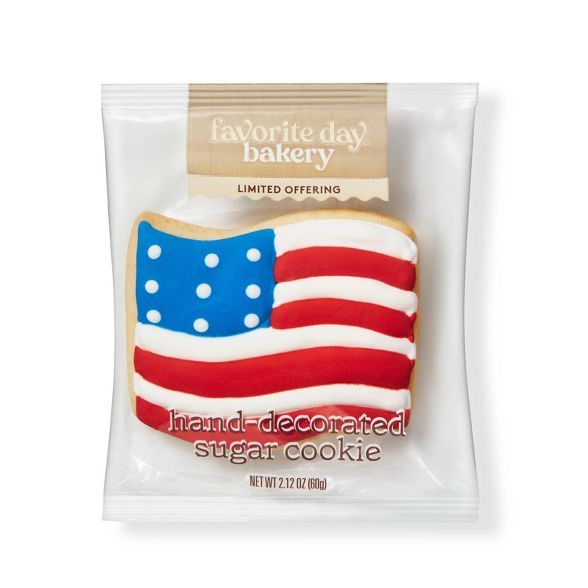 Patriotic Flag Sugar Cookie - 2.12oz - Favorite Day™ | Target
