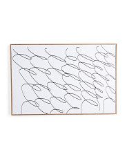 24x36 B&W Library Loops Wall Art In Walnut Frame | Marshalls