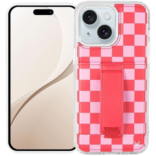 Walli Cases for iPhone 14 Case Aesthetic Wallet Phone Case Card Holder, Securely Holds up to 2 Cards - Cute, Trendy Phone Cover for Women, fits iPhone 14, with Kickstand & Finger Strap | Amazon (US)