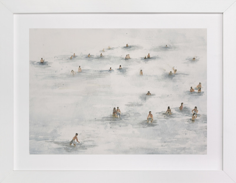"on the beach" - Painting Limited Edition Art Print by Lulaloo. | Minted