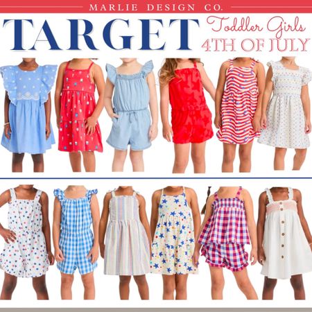 Target Toddler Girls 4th of July outfits | 4th of July clothes | red white and blue clothes | Independence Day clothes | rompers | dresses | skirts | Target kids clothes | 4th of July hair accessories 

#LTKfamily #LTKunder50 #LTKkids