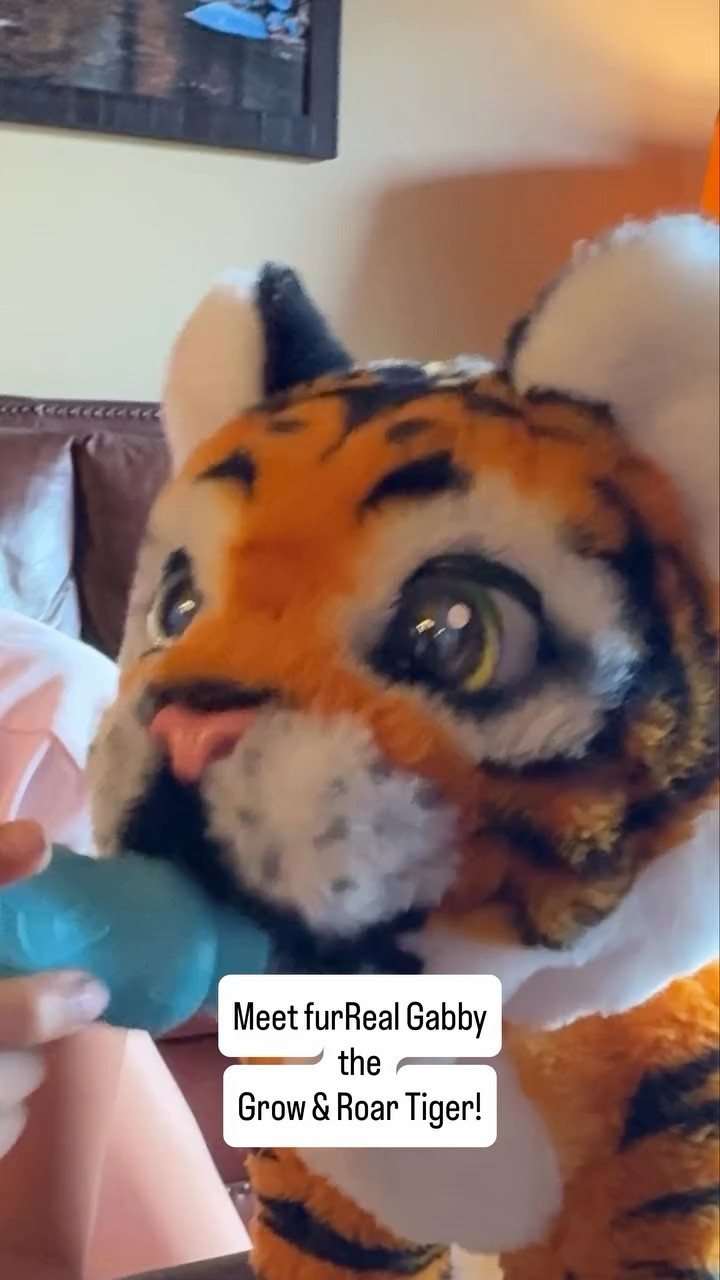 Meet my new wild bestie… furReal Gabby the Grow & Roar Tiger! 

I got to watch Gabby go from a tiny cub to a bigger bestie just by petting her! 

She has 100+ sounds and reactions, so there’s always something new to discover. From cuddles and playtime to taking care of my tiger friend, watching Gabby grow is SO much fun! 

Would you want to raise your own tiger cub? 🐯👇

🛍️ Available at Amazon, Target & Walmart

#furReal #furRealFriends #renbeanierocks

#LTKKids #LTKmomlife