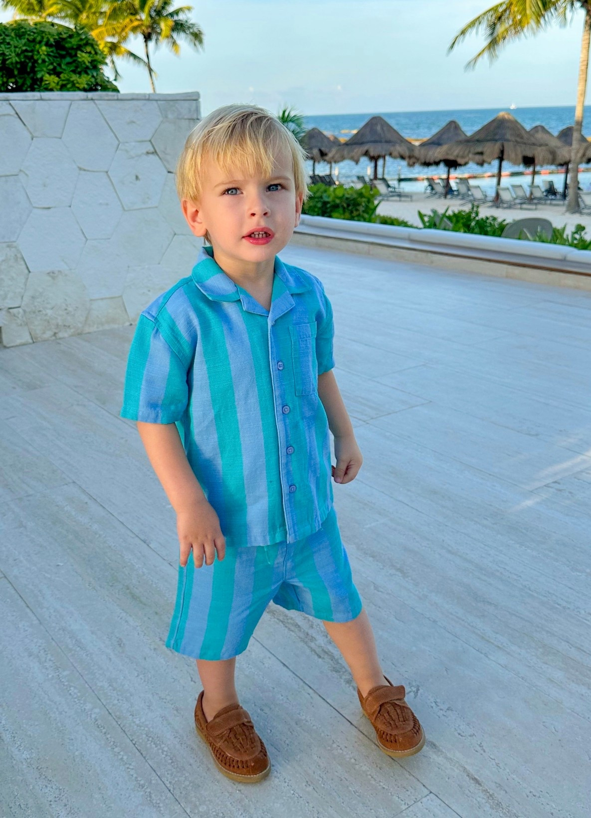From the pool to the patio 🌊 Teddy’s resort look is equal parts cute and comfy! The perfect toddler travel outfit for warm weather adventures. With the most darling loafers to match! 


#LTKTravel #LTKFamily #LTKKids