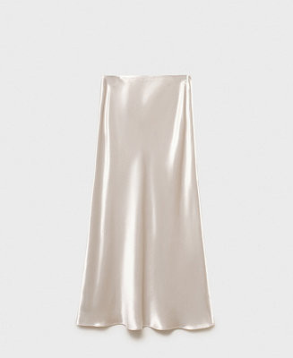 Mango Women's Midi Satin Skirt - Macy's | Macy's