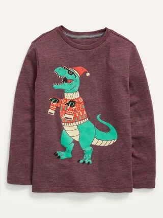 Long-Sleeve Holiday Graphic Tee For Boys | Old Navy (US)