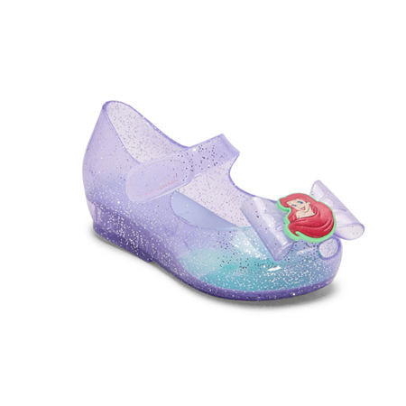 Disney Collection Girls Ariel Princess Mary Jane Shoes, 5, Purple | JCPenney