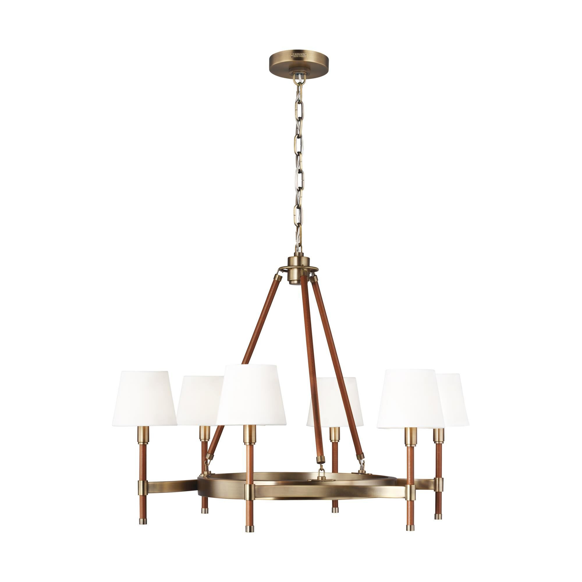 Lauren Ralph Lauren Katie 32 Inch 6 Light Chandelier by Visual Comfort Studio Collection | 1800 Lighting