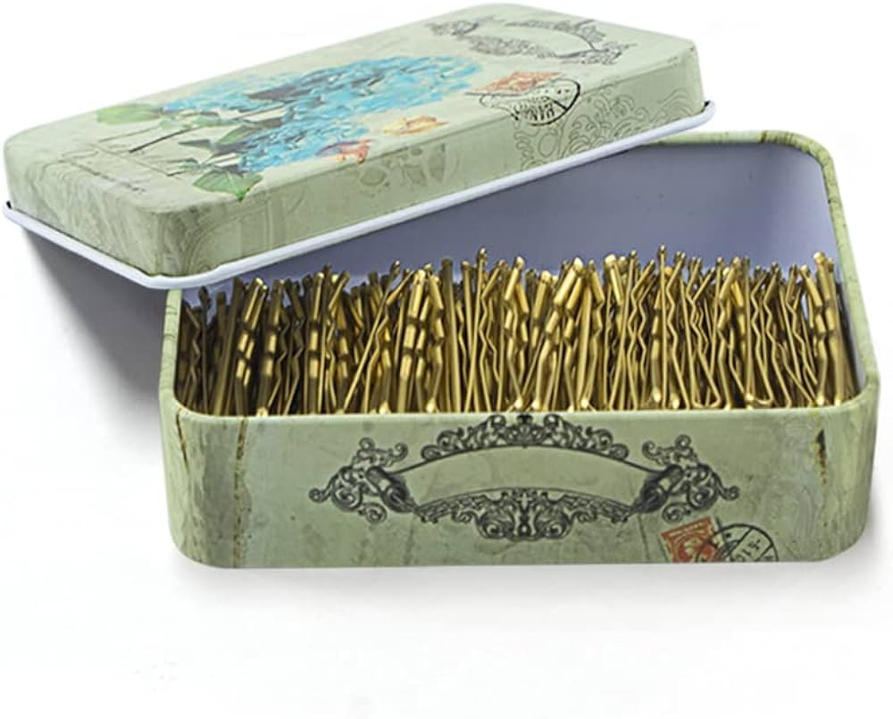 Mini Bobby Pins Blonde with Cute Case, 200 CT 1.38 Inch Small Hair Bobby Pins for Buns, Premium G... | Amazon (US)
