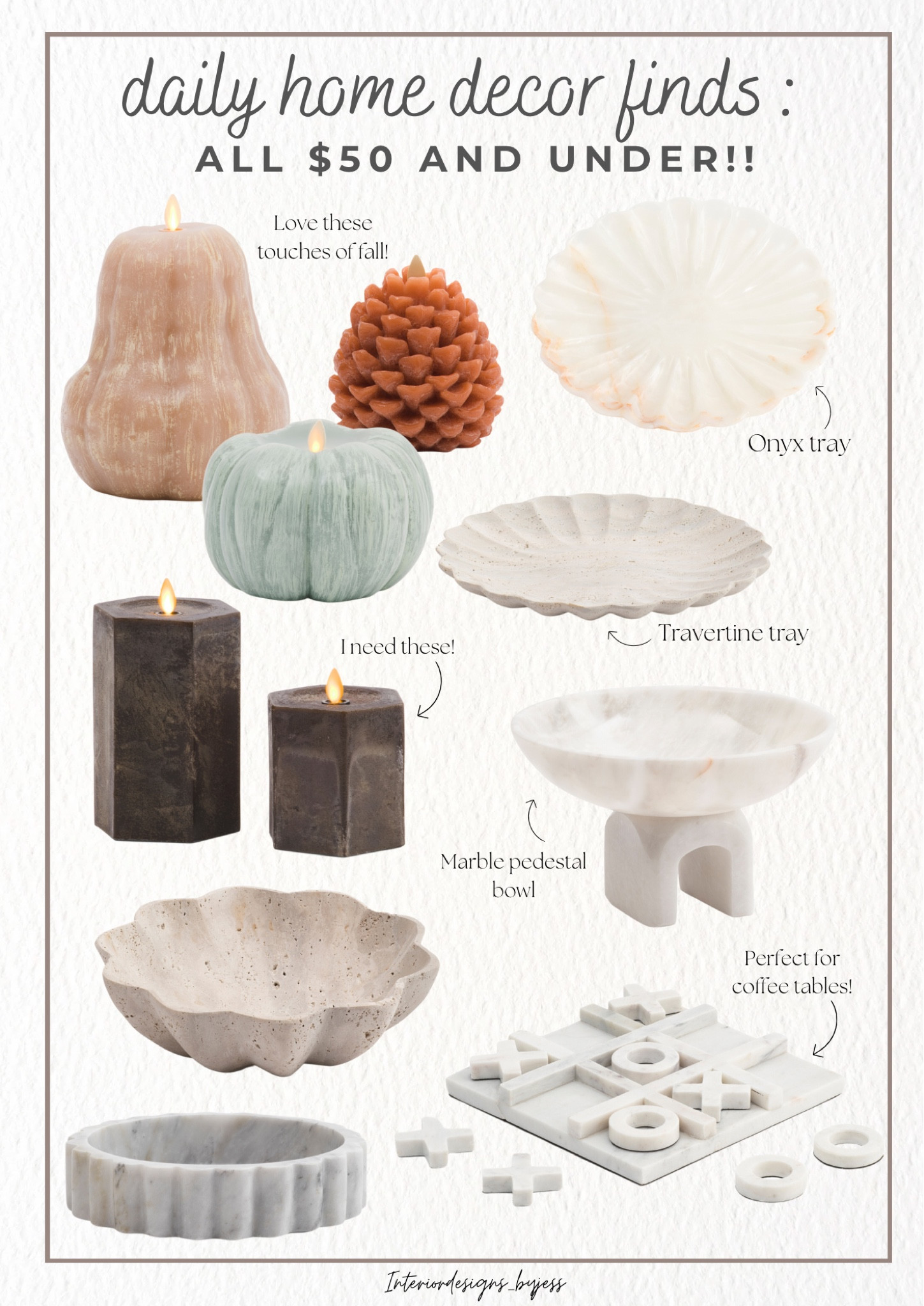 In love with all of these affordable home decor finds from tj maxx! Perfect year round or touches of fall home decor 

#LTKFindsUnder50 #LTKHome #LTKSeasonal