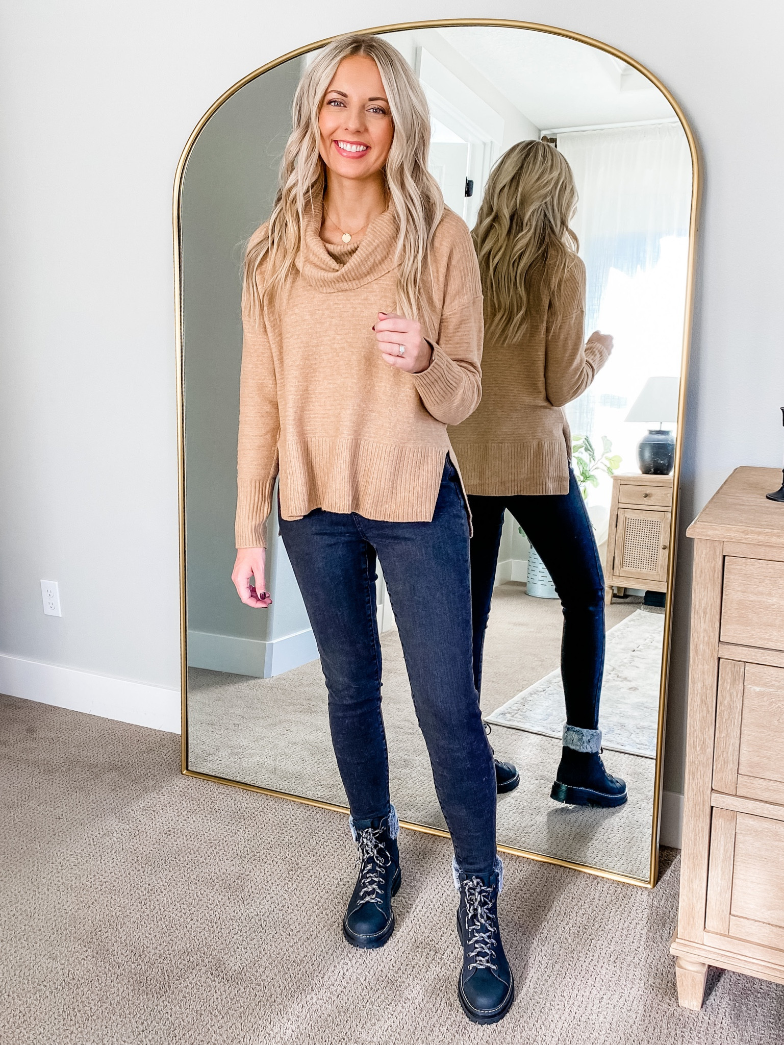 @Walmart has the cutest sweaters for under $20 😍 I’m loving this soft cowl neck style that comes in several colors!

#WalmartPartner | I rounded up items that are cute for fall but will also carry you through winter!

Sizing note: No Boundaries is a juniors line, so I personally always size up one full size for the best fit!

@walmartfashion #walmartfashion 

#LTKstyletip #LTKshoecrush #LTKunder50