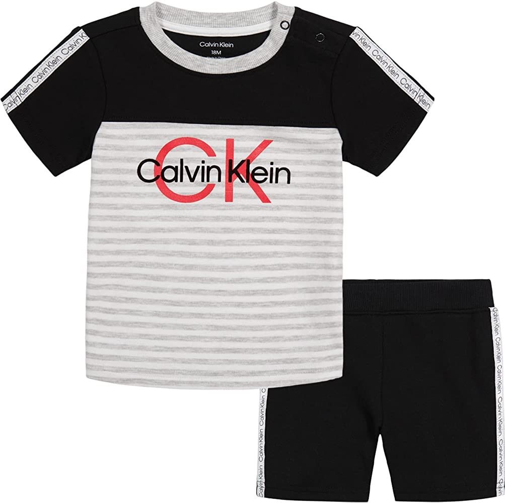 Calvin Klein boys 2 Pieces Short Set | Amazon (US)