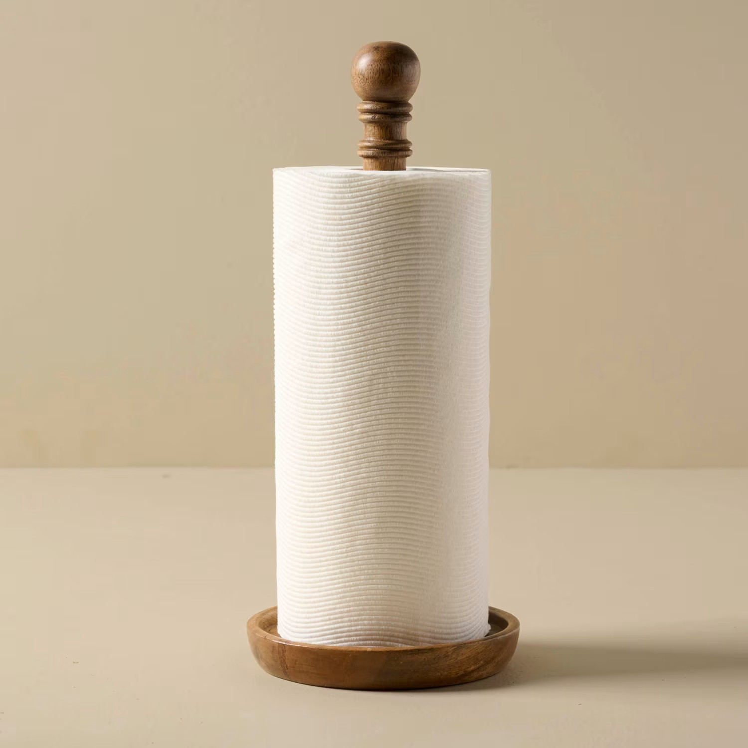 Antiqued Wood Paper Towel Holder | Magnolia