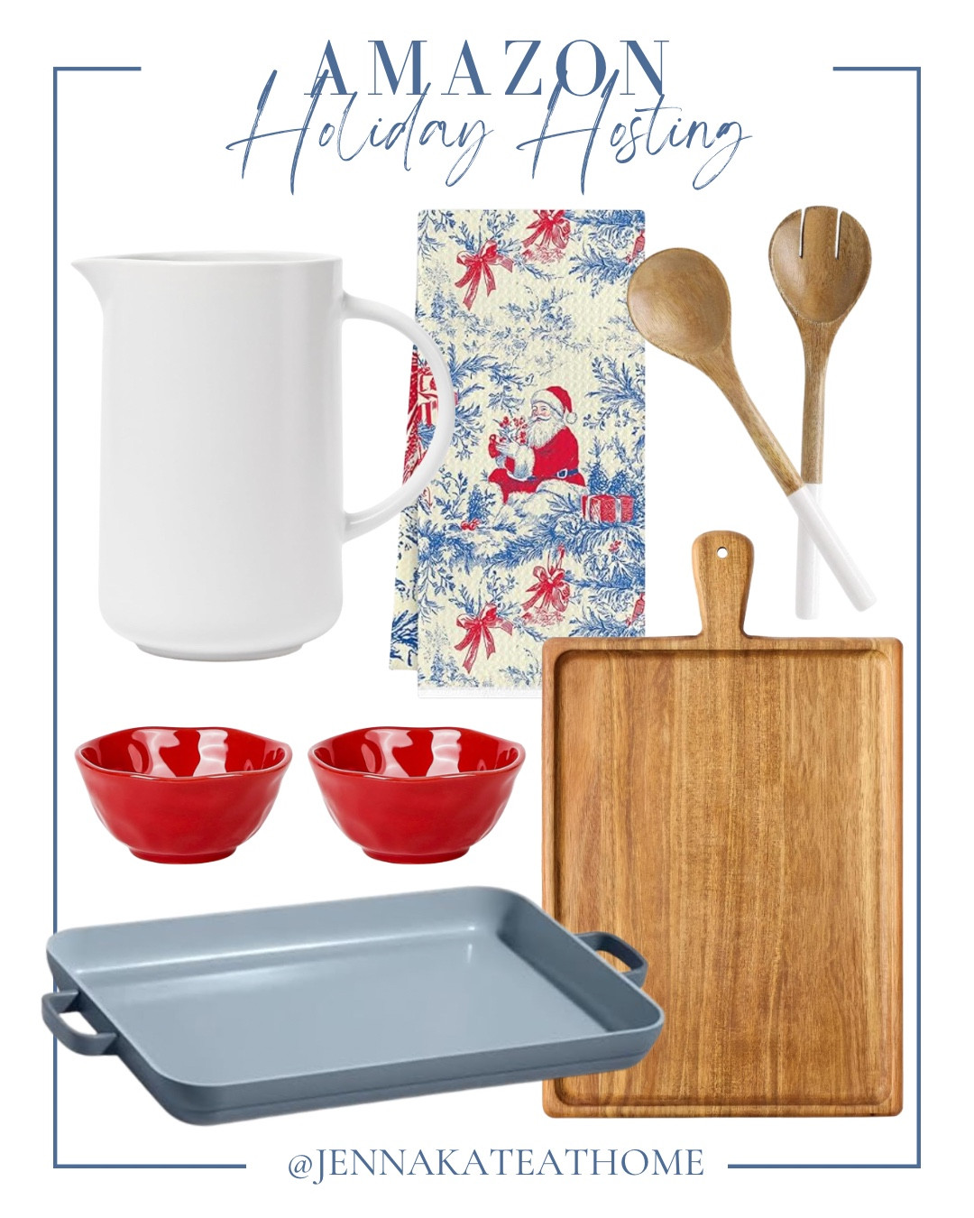 Holiday hosting includes sheet pan, charcuterie board, dip bowls, salad servers, pitcher, and towel. 

Hosting, holiday hosting, looks for less, coastal Christmas 

#LTKFindsUnder100 #LTKHome #LTKHoliday