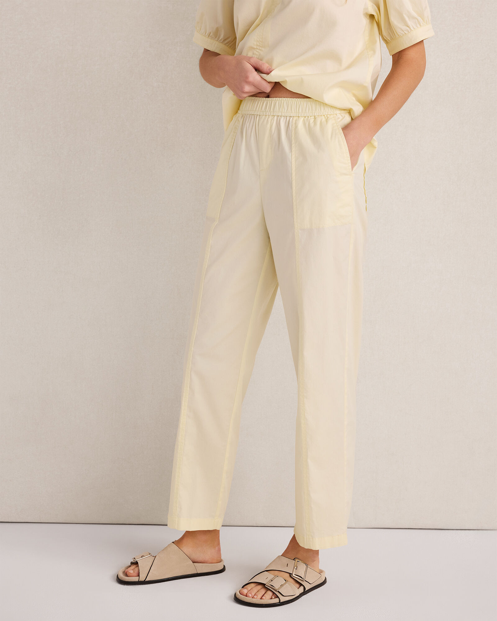 Organic Cotton Twill Tapered Pants | Haven Well Within