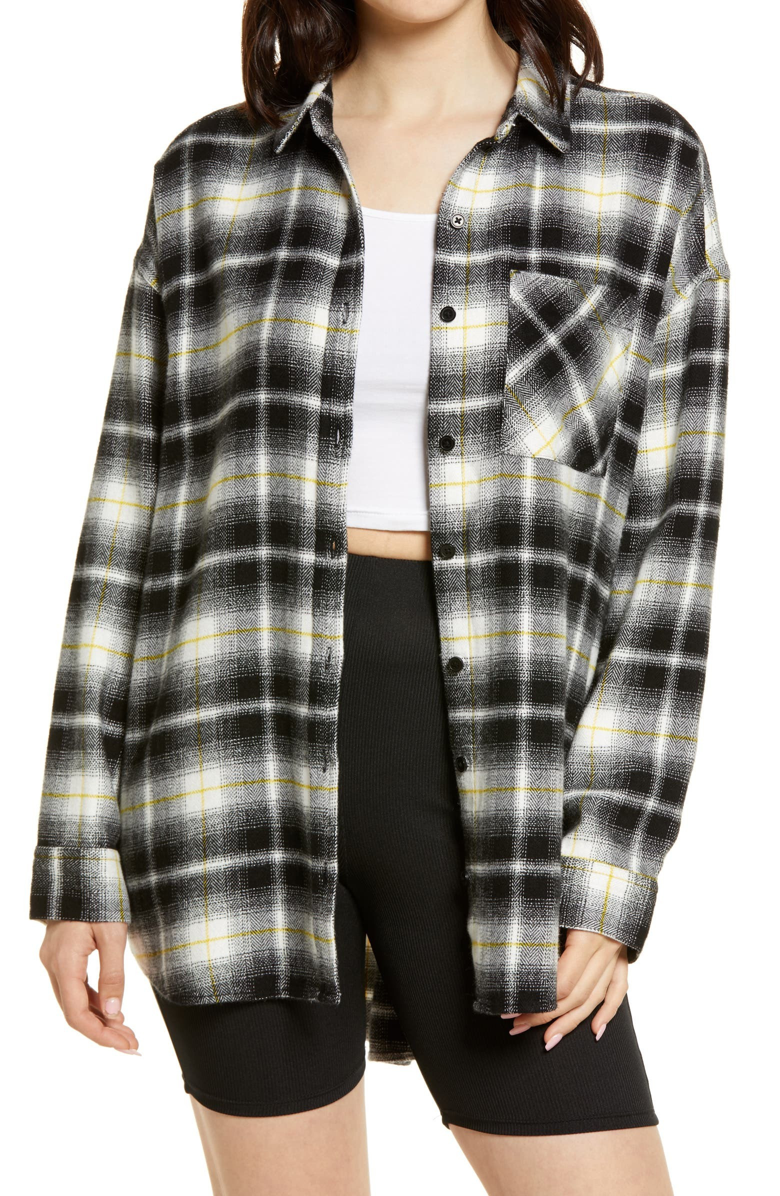 Boyfriend Plaid Button-Up Shirt | Nordstrom