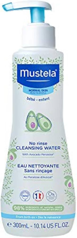 Mustela Baby Cleansing Water - No-Rinse Micellar Water - with Natural Avocado & Aloe Vera - for B... | Amazon (US)