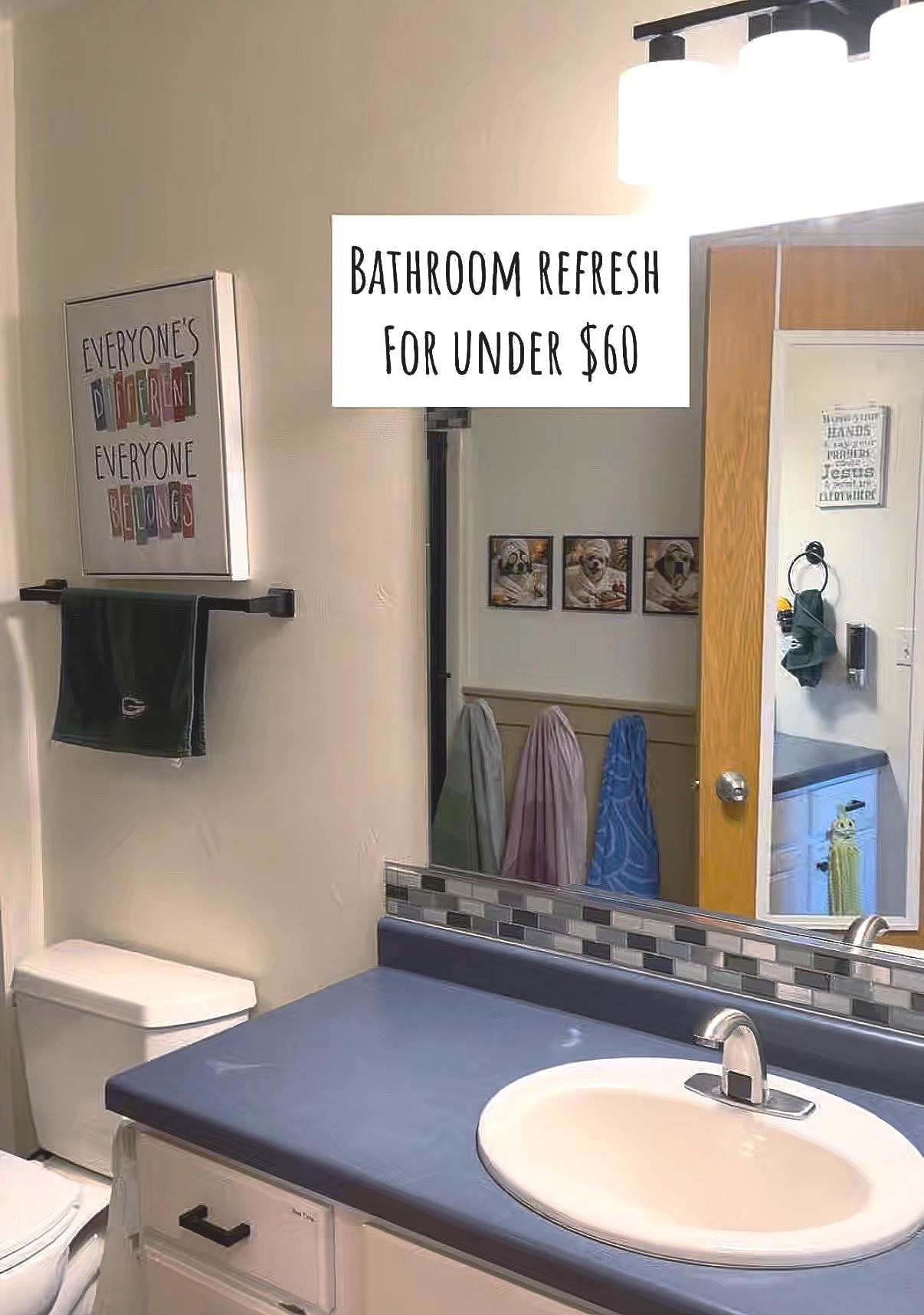 Quick little kids bathroom update under $60