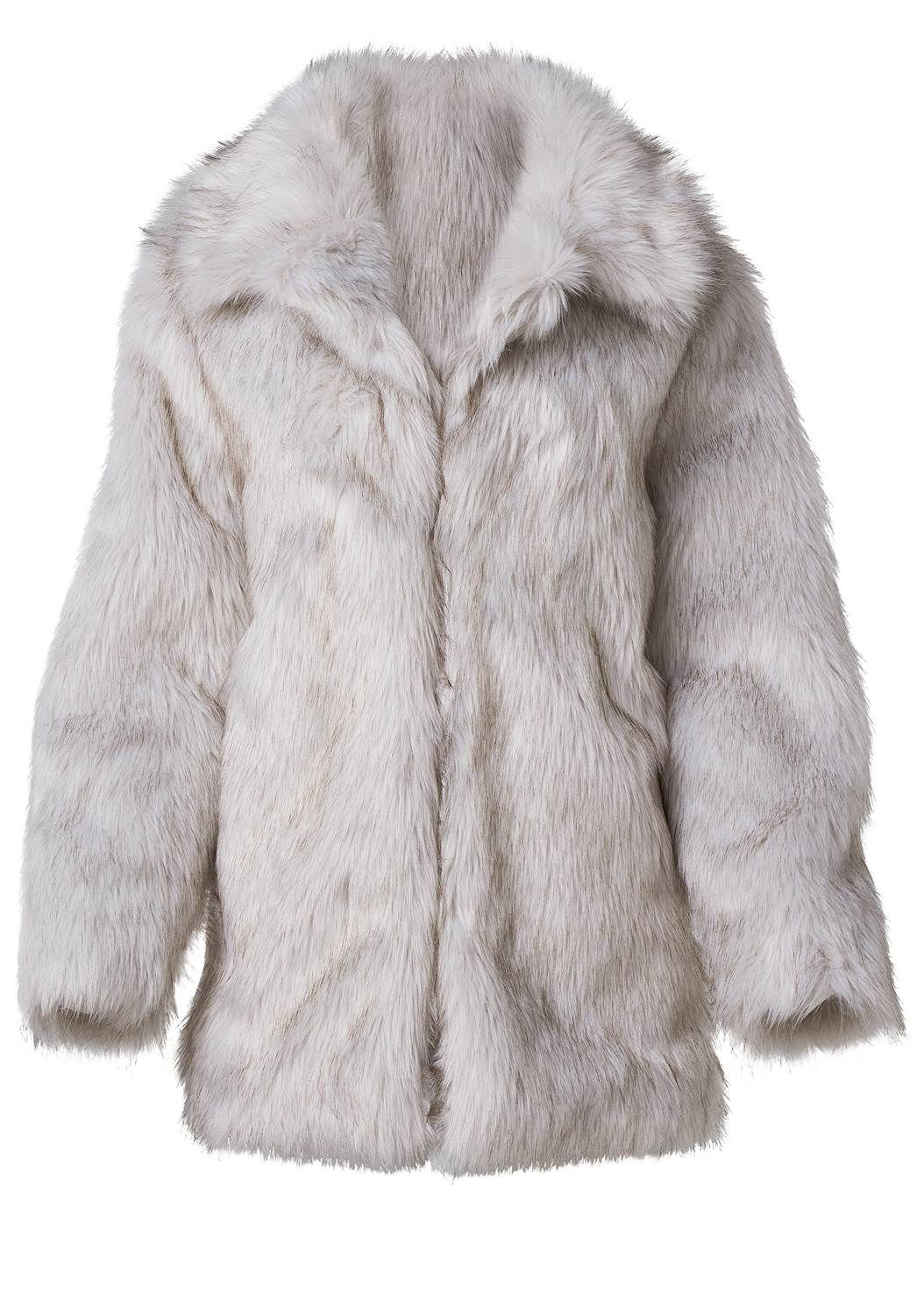 Mid-Length Faux-Fur Coat | VENUS