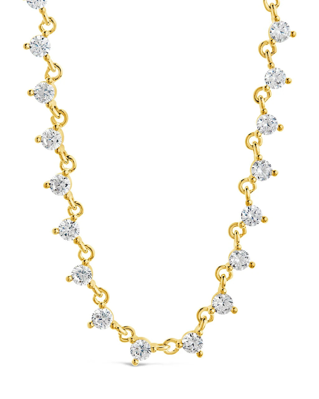 Brigid Cubic Zirconia Tennis Necklace | Sterling Forever