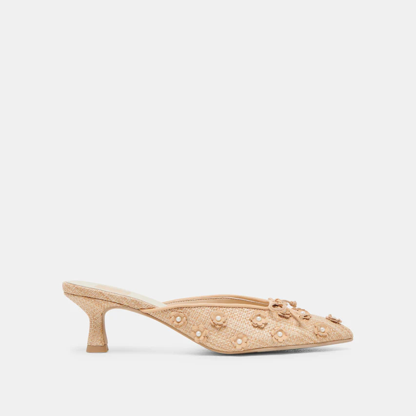 CAMILO HEELS LT NATURAL RAFFIA | DolceVita.com