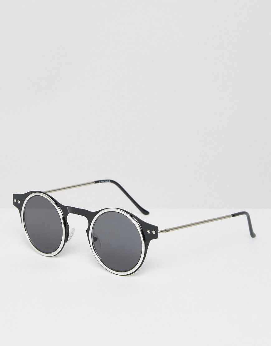 Spitfire Round Sunglasses - Black | ASOS US