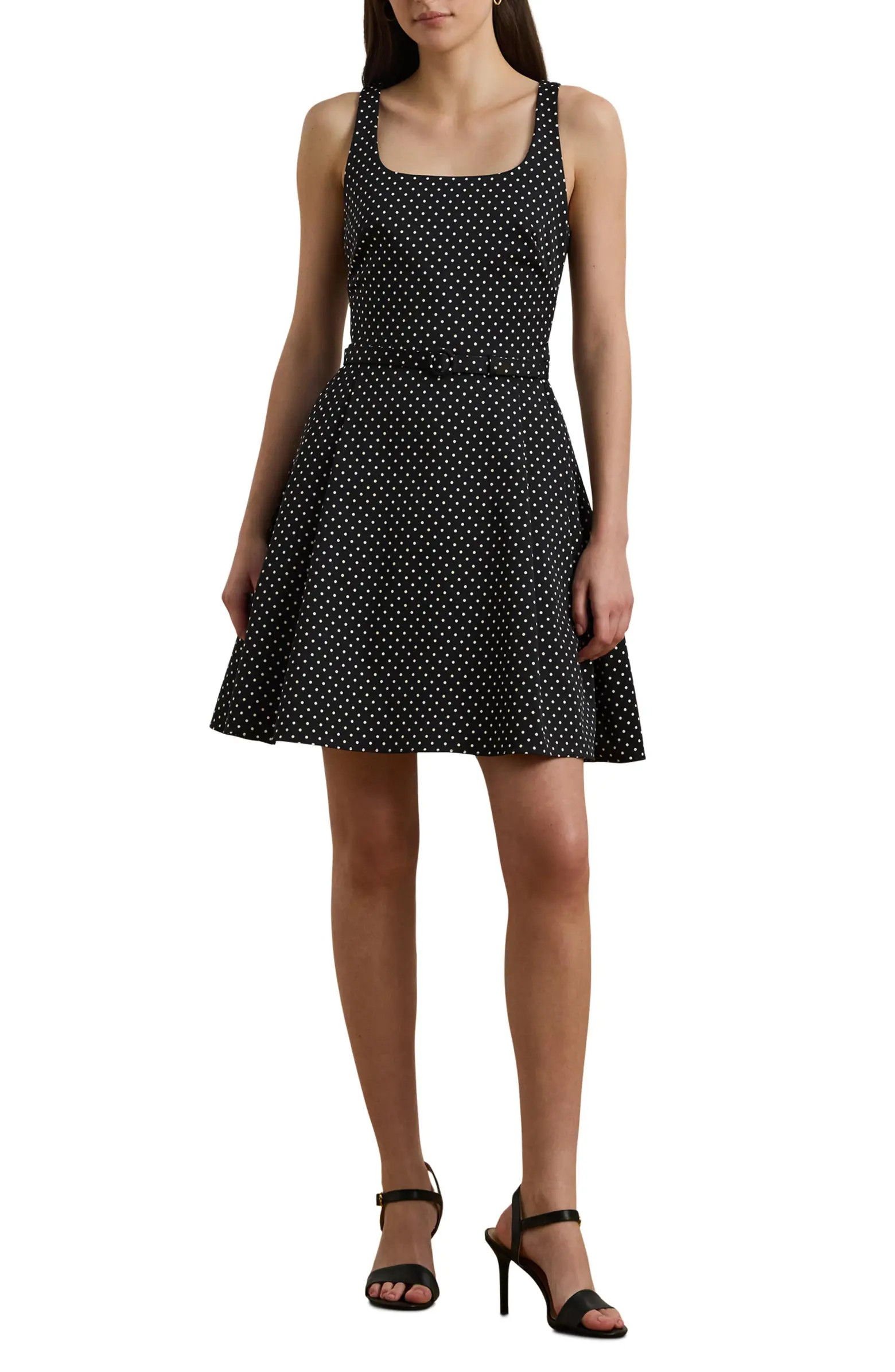 Lauren Ralph Lauren Polka Dot Belted Minidress | Nordstrom | Nordstrom