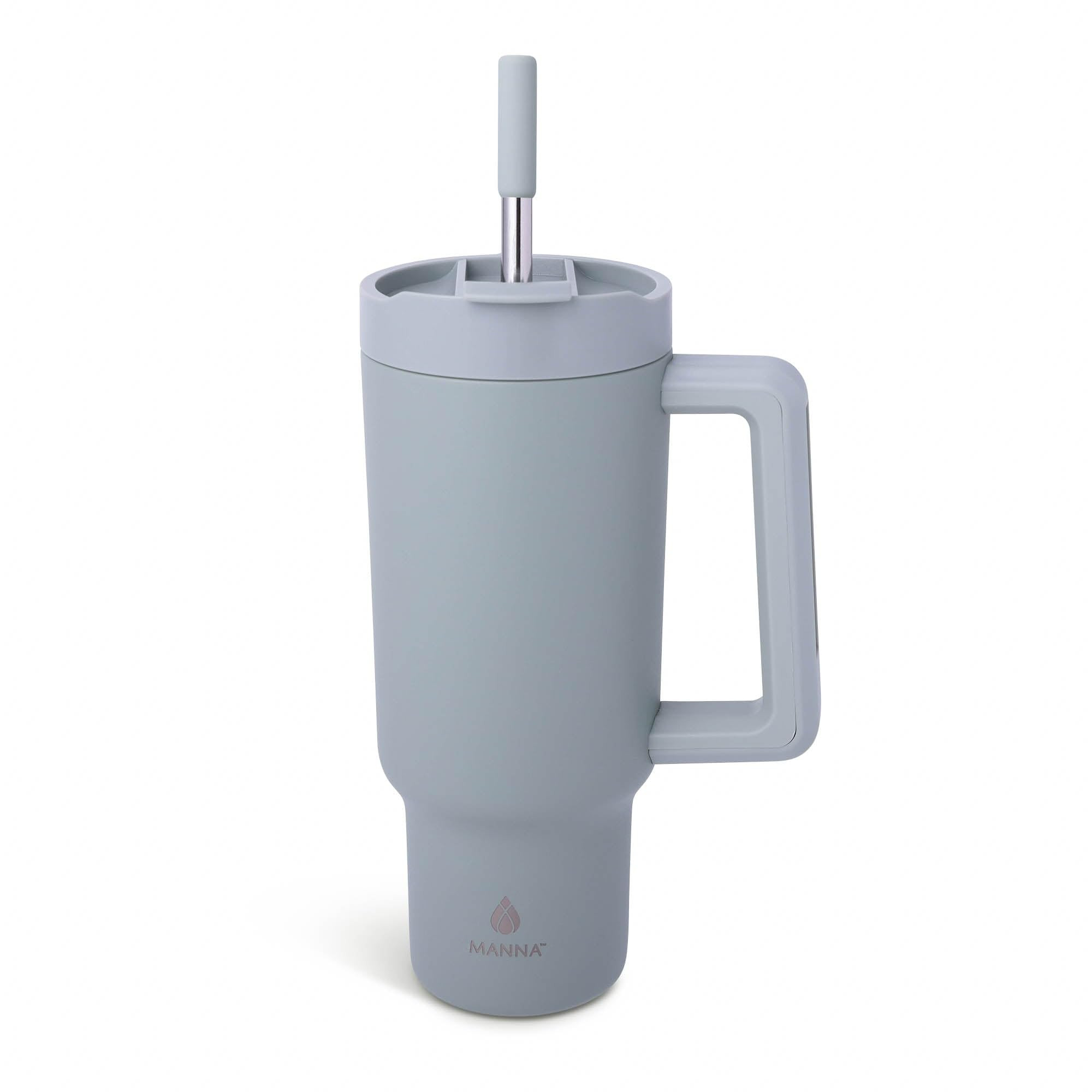 Manna Stainless Steel Double Wall Insulated Tumbler with Smart Seal Dual Sip Lid and Straw Fit Ha... | Amazon (US)