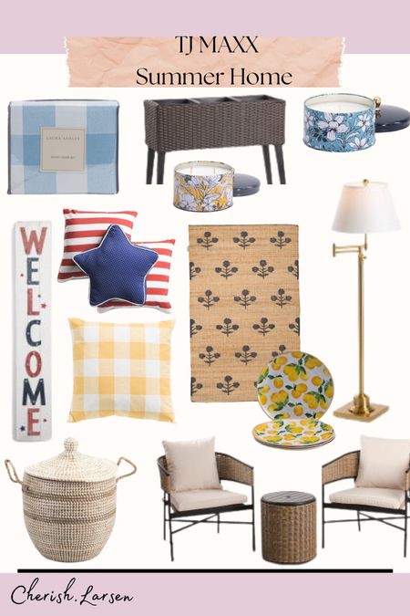 TJ Maxx summer home decor finds. Indoor and outdoor. Linked some furniture, throw pillows, a rug, and more!

#LTKsalealert #LTKunder100 #LTKhome