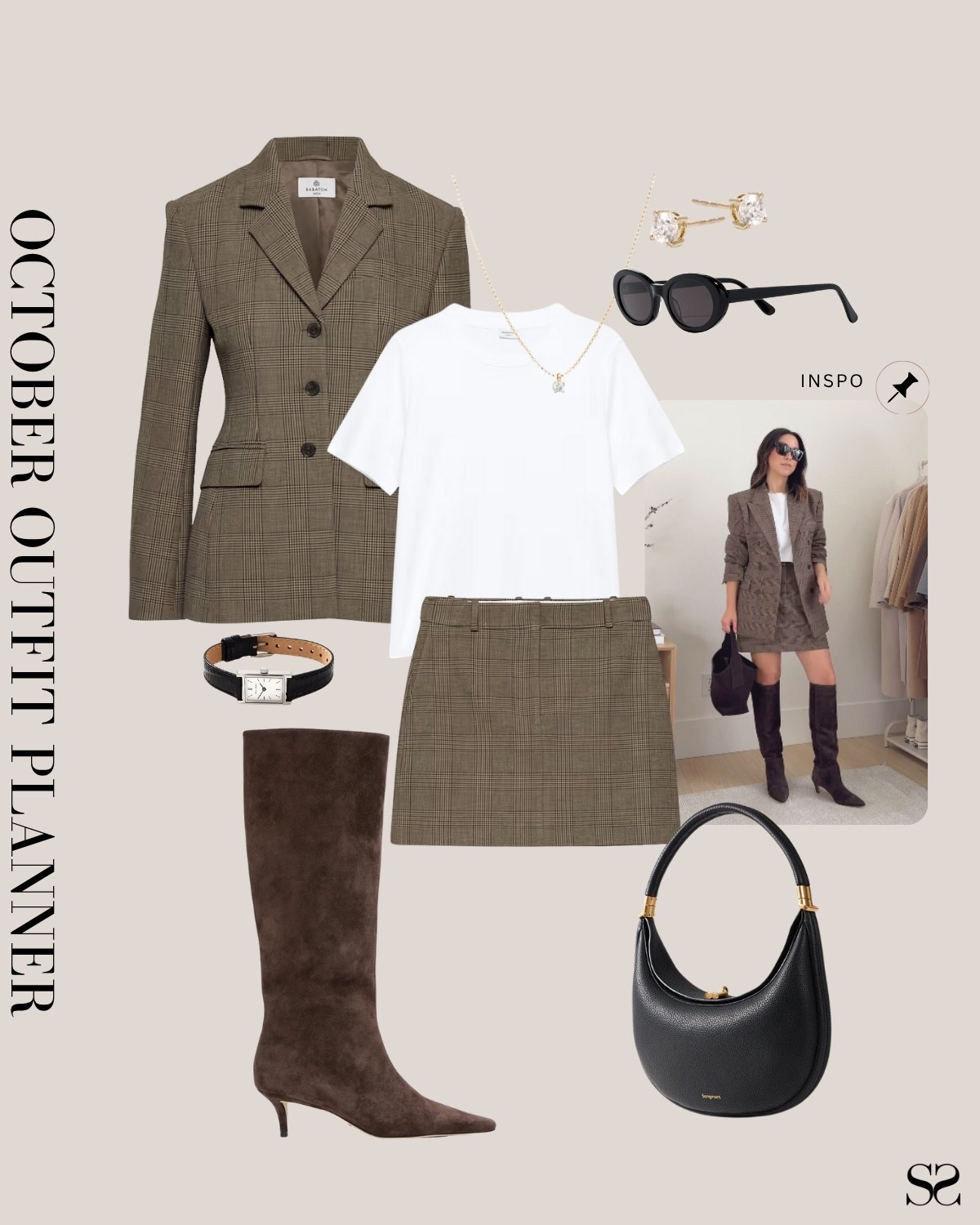 Monthly outfit planner OCTOBER: Fall outfits | houndstooth skirt and blazer set, plaid jacket, suede knee high boots, accessories

#falloutfit #classicstyle #casualstyle #datenight #officeoutfit

Image inspo credit: @crystalinmarie


#LTKStyleTip #LTKWorkwear #LTKSeasonal