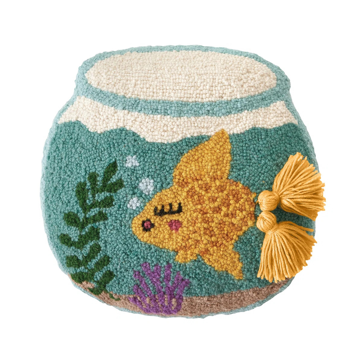 Goldie With Tassels Wool Hook Throw Pillow | Wayfair North America